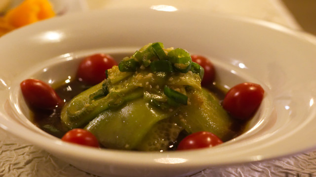 The cucumber salad at Shambhala